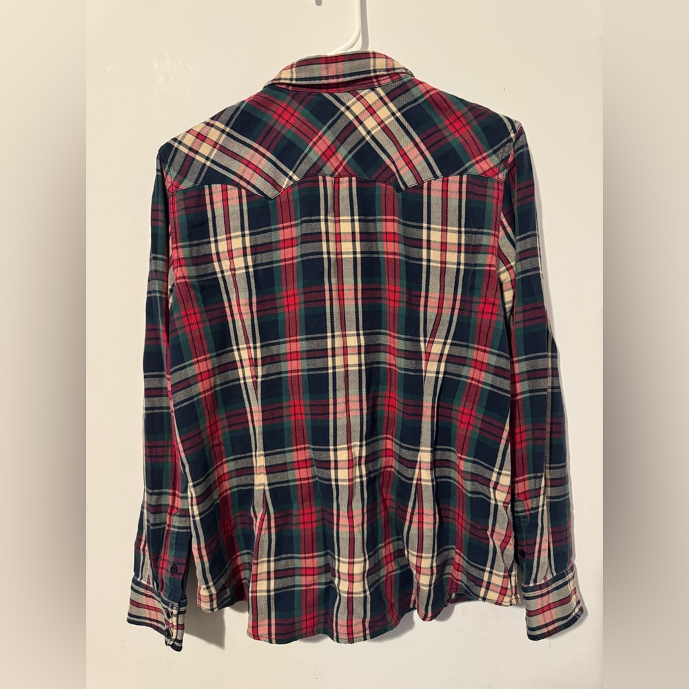 Lauren Jean Company Ralph Lauren Multicolor Plaid Button Down Top - Picture 2 of 3
